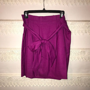 J. Crew Purple Wool Skirt